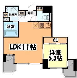 五橋駅 徒歩7分 5階の物件間取画像